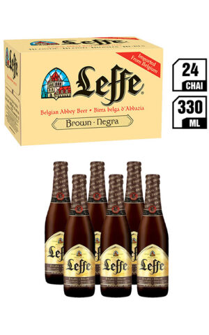 Bia Bỉ Leffe Brune Chai 330ML - Thùng 24
