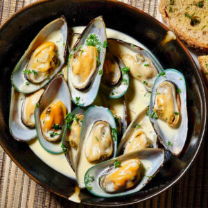 New Zealand Mussels In White Wine Sauce