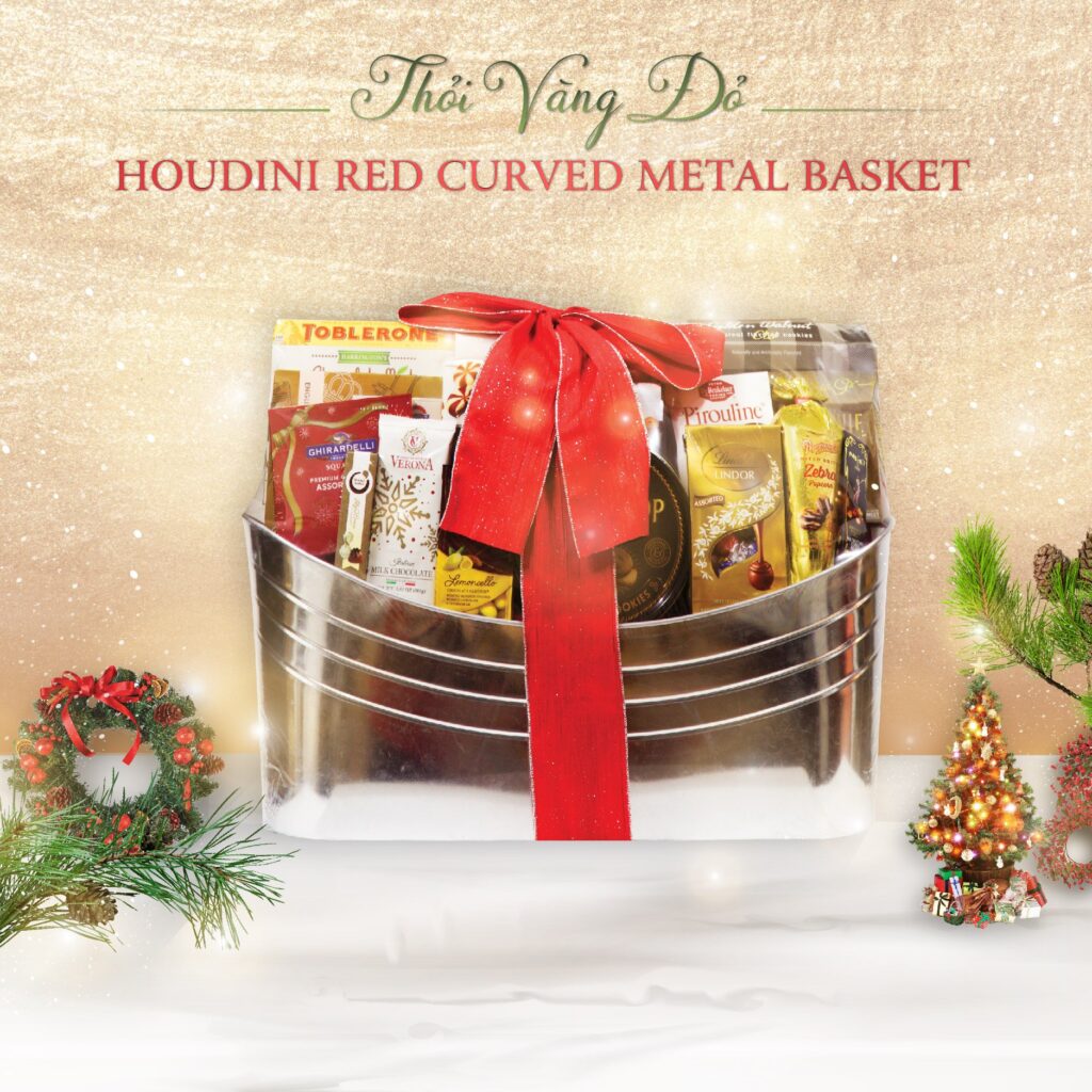 Thỏi Vàng Đỏ Lớn Houdini Red Curved Metal Basket