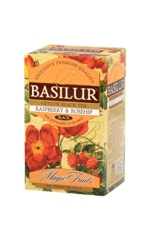 Basilur Magic Fruits Raspberry & Rosehip Tea Bag 50grm