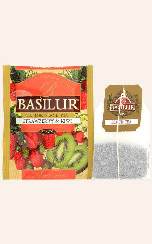Basilur Magic Fruits - Strawberry & Kiwi - Tea Bag 2 - pastel