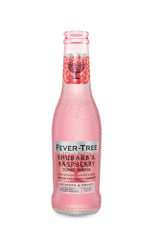 Refreshingly Light Rhubarb & Raspberry Tonic Water