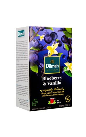 Trà Đen Việt Quất & Vani Dilmah Fun Tea Blueberry & Vanilla 30g (20 x 1.5g)