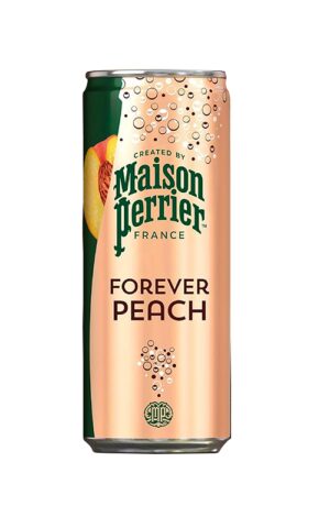Maison Perrier Forever Peach 250ml – nước khoáng có ga vị đào, không đường